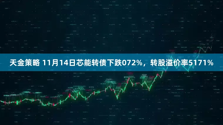 天金策略 11月14日芯能转债下跌072%，转股溢价率5171%